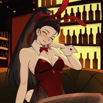 Saude in a bunnysuit