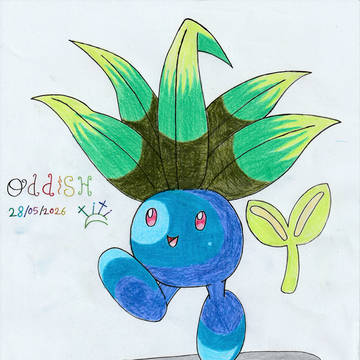Oddish 🌱🍃💙✨🌿🌸🟦😊🌼🎨