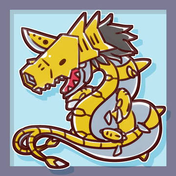 【ゆるデジ】メタルシードラモン