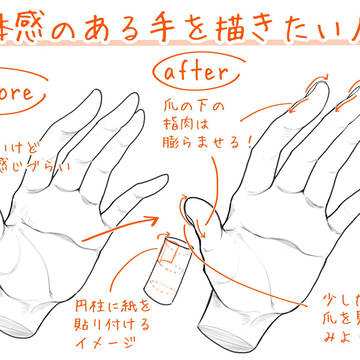 立体感のある手を描きたい人へ