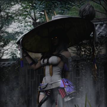 Eve X Scarlet, but with rain