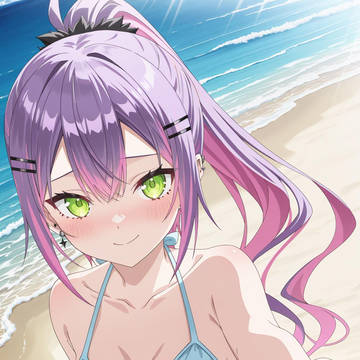 トワちゃんと海🌊