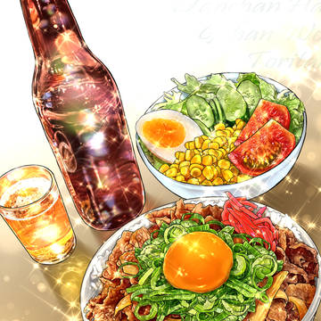 ねぎ玉牛丼