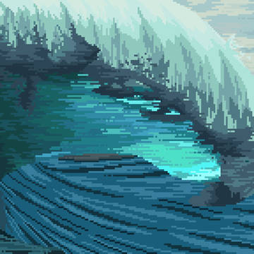 【像素画】豆丁跃浪