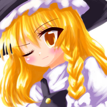 サークルカット用に描いた魔理沙