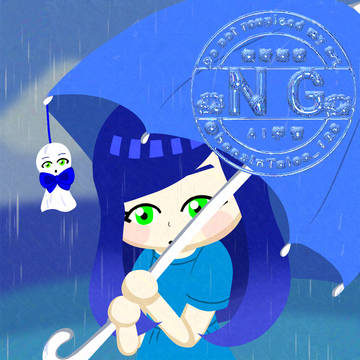雨の日の島