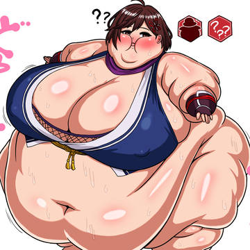肥満化デバフにかかる忍者ちゃん
