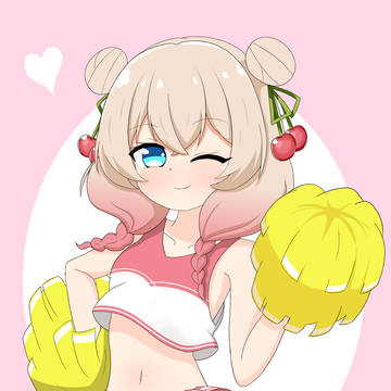 彩澄しゅお（チアガールの姿）