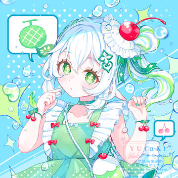 メロンクリームソーダナヒちゃん🍈🍒