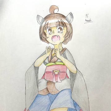 5月落書きりたん