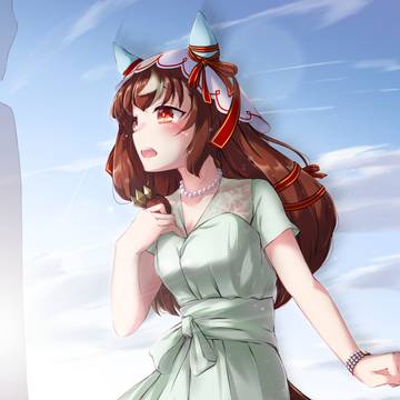 花畑で