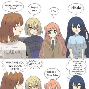 Burger, Fries or Hinako