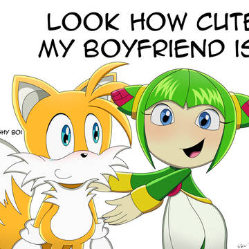 Cosmo showing off cute Tails