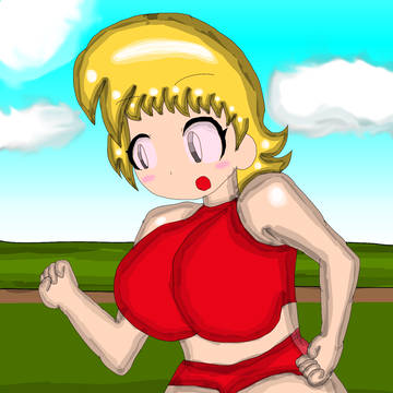 陸上のお姉さん