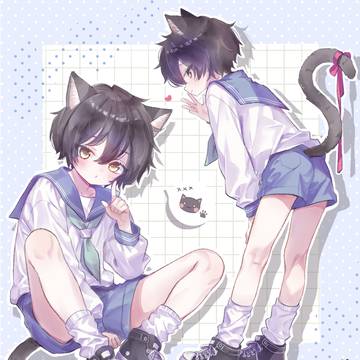 🐈‍⬛🎀💙