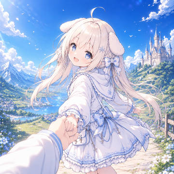 君が手を引く、青空の先へ