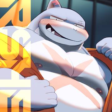 ロボ頭がサメ獣人にＨな目にあう漫画③