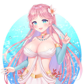【Skeb】泡沫ハートマリンちゃん