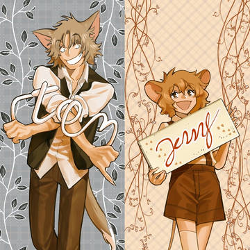 トムとジェリー擬人化落書き３