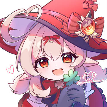 誕生日に描いたクレー🍀