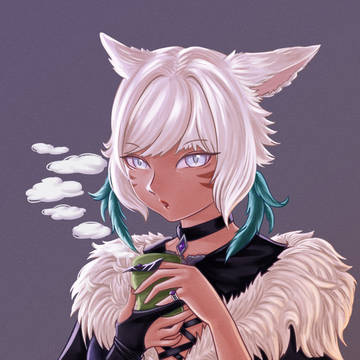 Y'shtola Rhul and the green tea