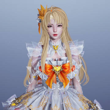 巴啦啦小魔仙 魔法少女 小魔仙 橙色 人物卡捏脸