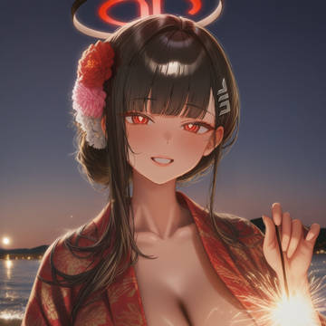rio - holding fireworks