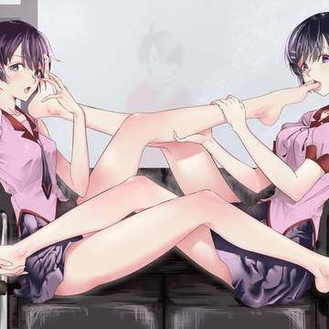 hitagi and tsubasa