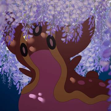 藤の花とにしのうみ