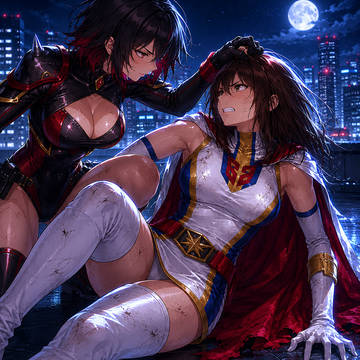 バードホワイトvs復讐の悪の女戦士その4 バードホワイトの素顔