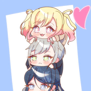 4人でひとつ!🩷💙💚💛💫