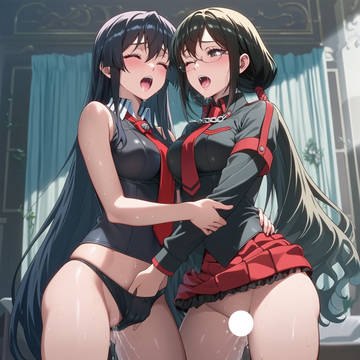 趣味絵A229 更衣小夜 & アカメ