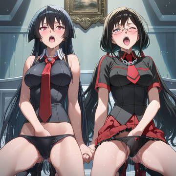 趣味絵A228 更衣小夜 & アカメ
