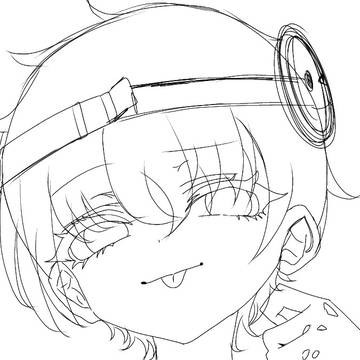 スマイリーさん描き直しラフ