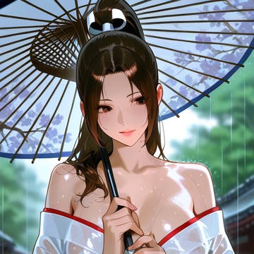 不知火舞 雨 傘 和装