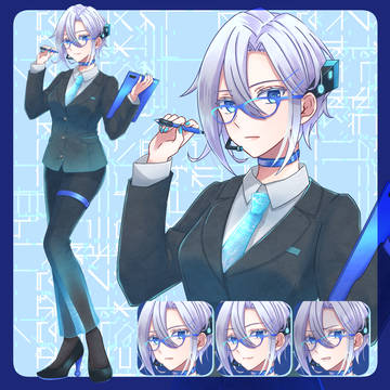 【立ち絵販売】サイバーお姉さん