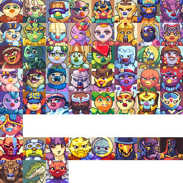 開発中ゲームの顔グラ