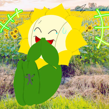 きゃ〜💚くすぐったいですわ〜😂🌻