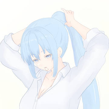 髪を結うカールスルーエさん