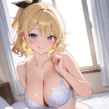 星のピアスが揺れてるの見える？ それだけじゃないけど…💕