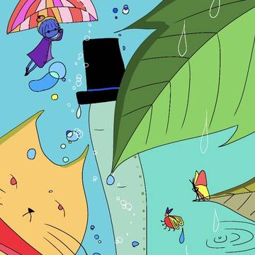 雨模様の庭