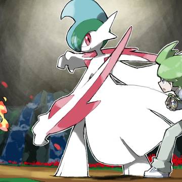 Mega Gallade and Wally