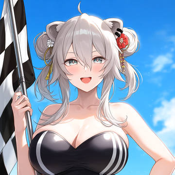 獅白ぼたん　レースクイーン