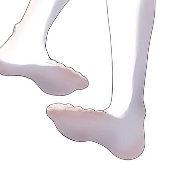 足の描き方をちょっとだけ練習しました