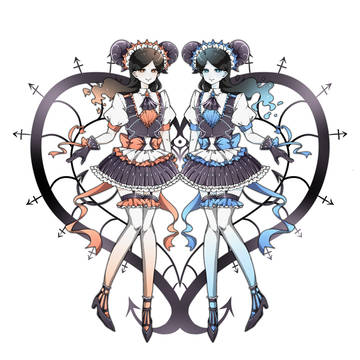 双子の悪魔メイド😈🔥💧