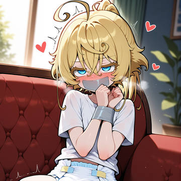 ターニャをおむつテープ放置♡