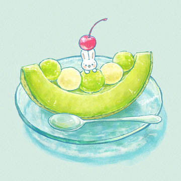 ひんやりメロンボート🍈