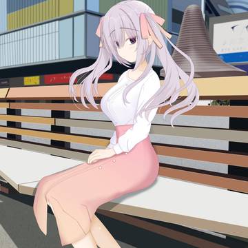 お座り莉々子さん