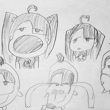 あの古すぎる流行したやつパロイラスト描いてみたw