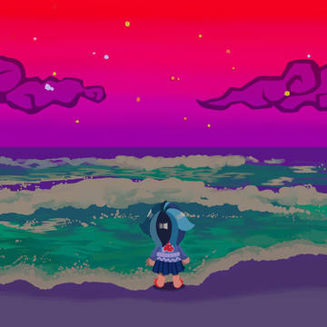 The beach during mystery time